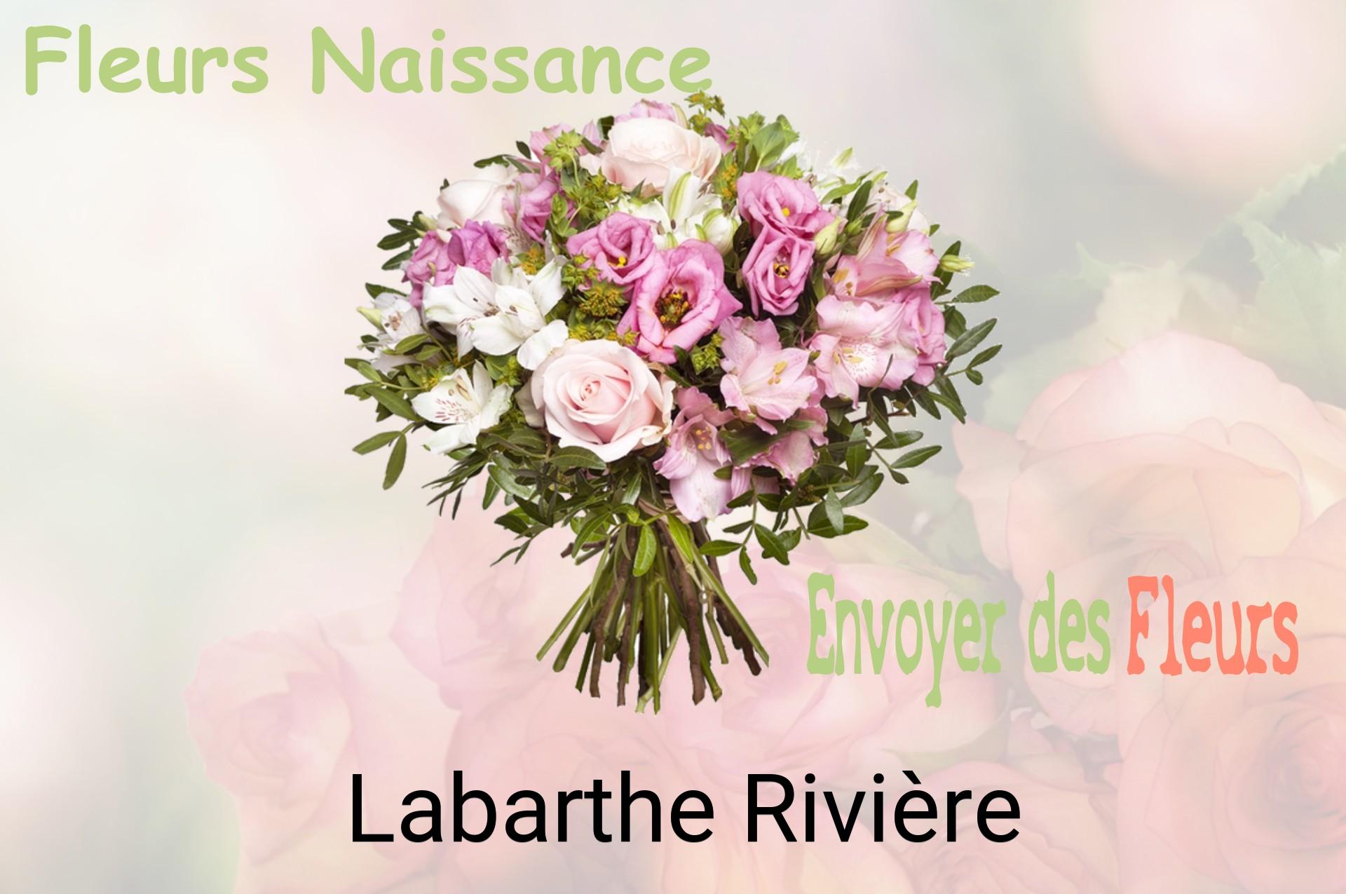 Bouquet de fleurs de naissance livré à Labarthe-Rivière